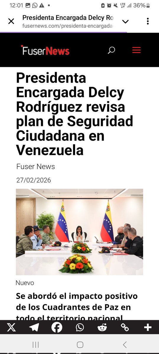 karirip12's tweet photo. Durante el encuentro se evaluó el impacto de los Cuadrantes de Paz y se planteó la meta de expandirlos de 3.000 a 6.000 en todo el país.
#Venezuela #Vina2026 #BBMzansi ##BBB26 https://t.co/wt8sXgiigu