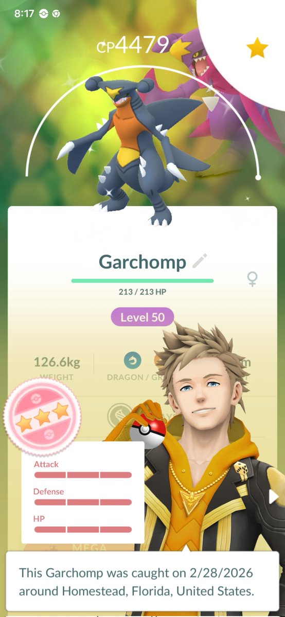 funjimIAm's tweet photo. It's not much but this is my highlight from day 1 - shundo garchomp.  Let's GO. #pokemongo https://t.co/2c0xgdCdiT