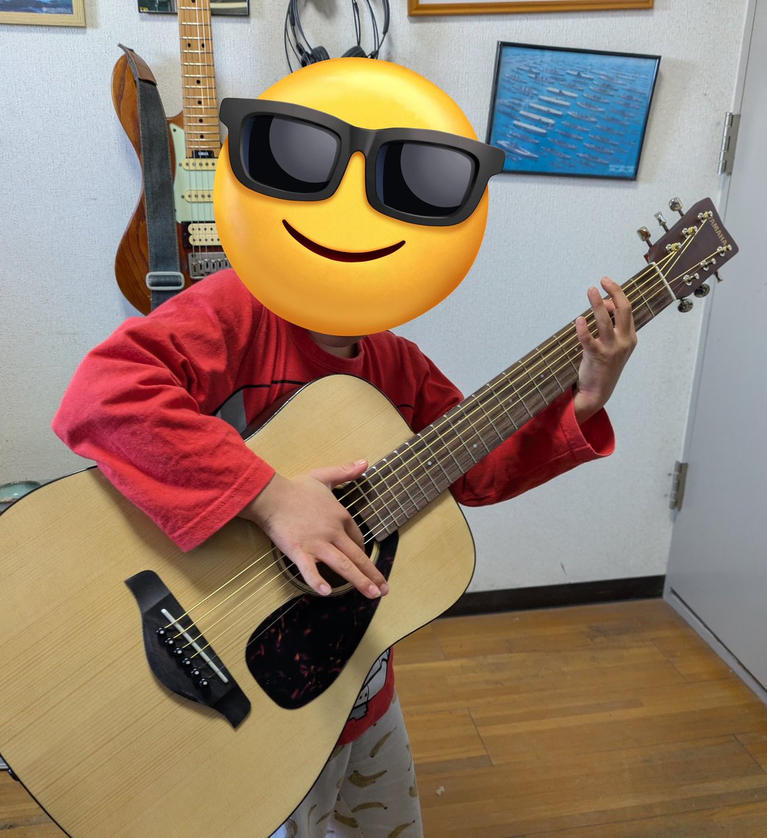 shokatsusin's tweet photo. サマになってます🙂
親子でセッションできる日も近いかも🤭
#YAMAHA
#JR2 https://t.co/iP95LHSl33