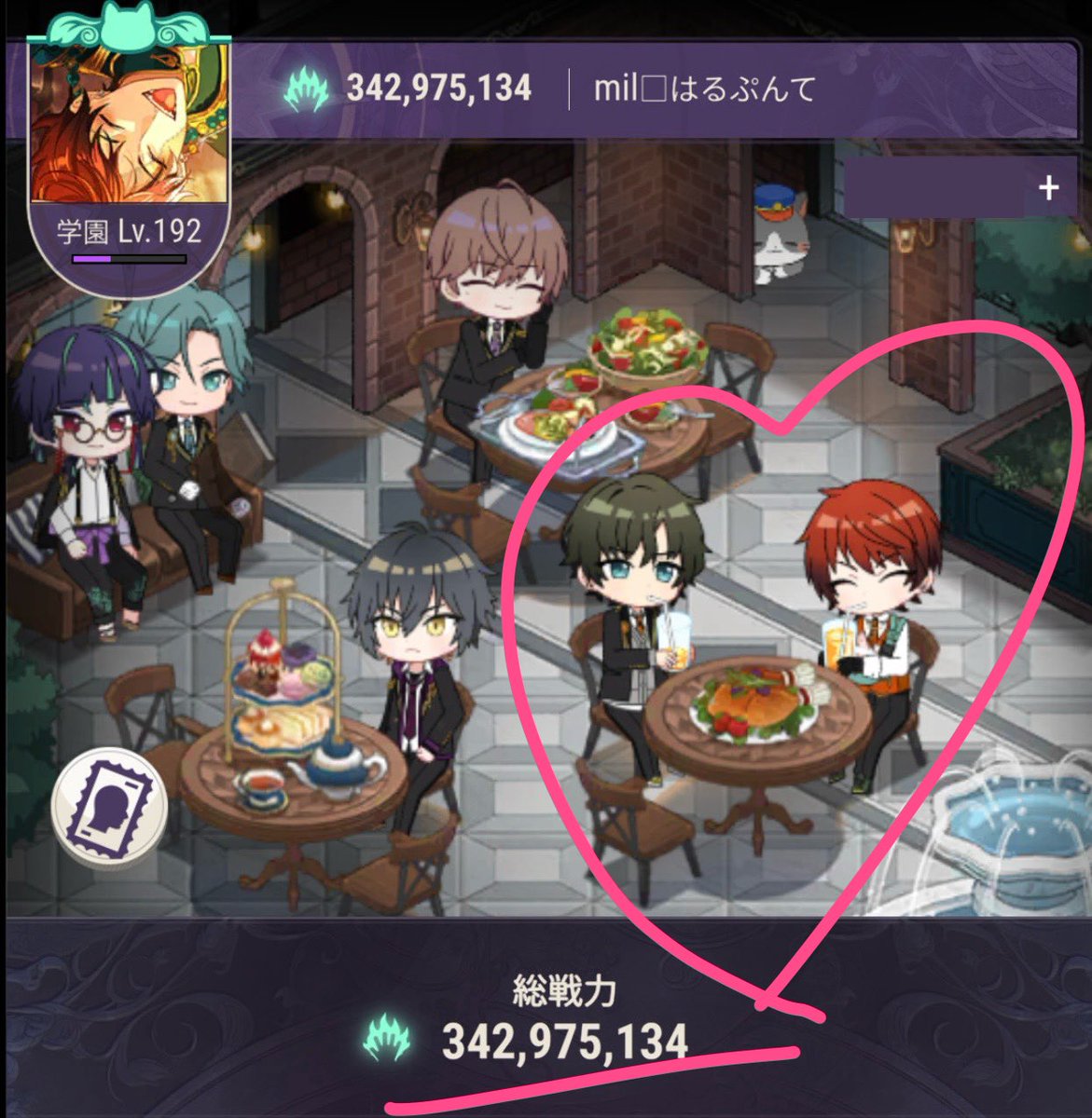 mil_t_deb's tweet photo. 総戦力は全カードフル装備させたらこのくらい
今毎日ゾロ目とか連番キリ番に揃えるの日課にしてるから4班以降は装備脱がせまくっているw（慣れるとだいたい5分程度で揃うので育成ついでにちょろっと揃えてる♡）

2人並んでジュース飲んでてかわゆ(♡>艸<) https://t.co/6dKe3B1Syf