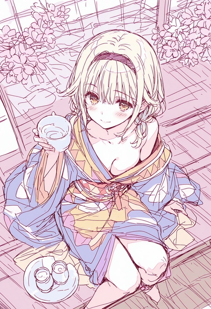 イラスト…こんなのばかりでごめんなさいね。
ところで、貴方もご一緒に如何?🍶🌸 