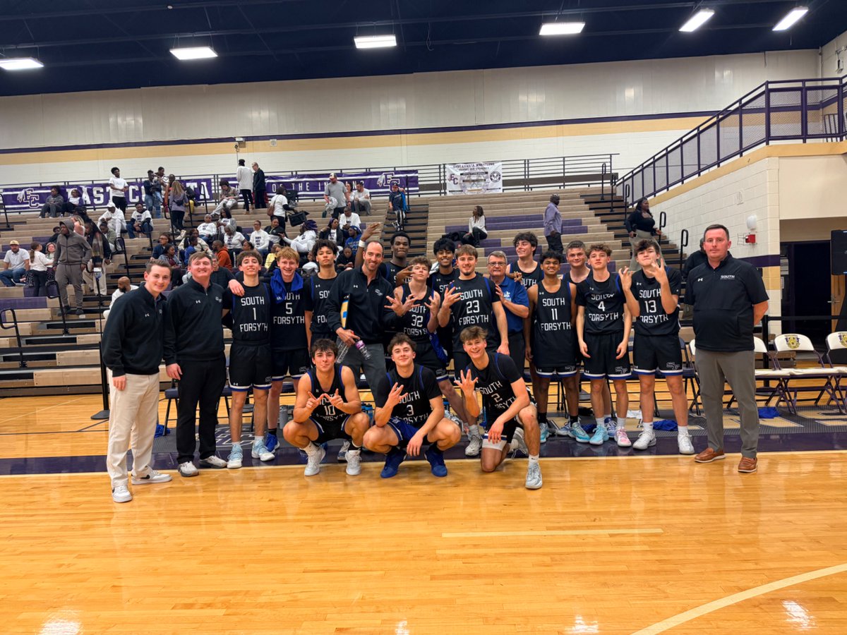 southforsythmbb's tweet photo. Thank you to our seniors for a great season!  We accomplished so much, 18 win, state tournament road win, and fought hard in the sweet 16!  Thank you for your dedication and hard work the past 4 years! https://t.co/blOV6GQnla