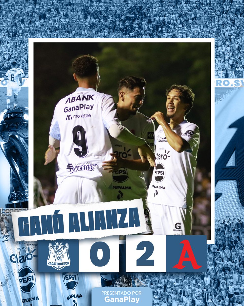 🏁| ¡𝗙𝗜𝗡𝗔𝗟 𝗗𝗘𝗟 𝗣𝗔𝗥𝗧𝗜𝗗𝗢! 🔚
➕3️⃣ en Sonsonate. ¡Vamos equipo! 👊🏼

#AlianzaFC 🅰️