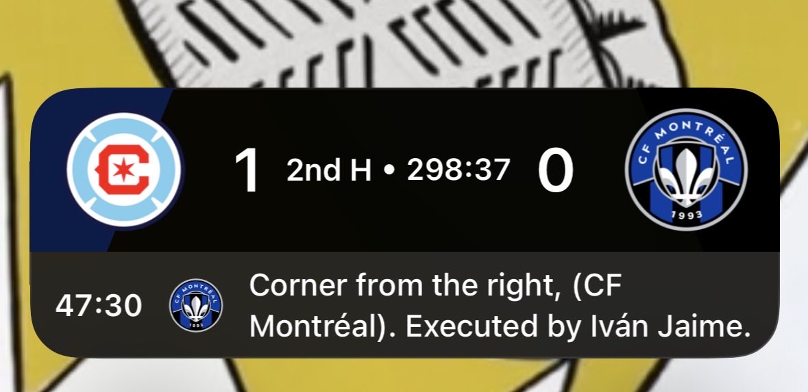 In_BeTweeter's tweet photo. @ChiFiJo Wait what? The fire @ChicagoFire app told me ie was 1-0 and the 4th official added 209 minutes https://t.co/xkVFe53W3F