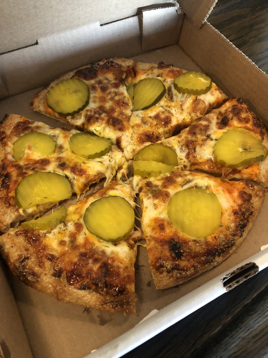 alexmercieca's tweet photo. Just had the new “What’s The Dill?” pizza from Veloce Pizza in huntsville, AL. OMG! I was worried about it at first, but man this thing was delicious!!! Go to Lowe Mill or TipTop Cafe and pick you up a pizza. https://t.co/Pgu5xrYWmg