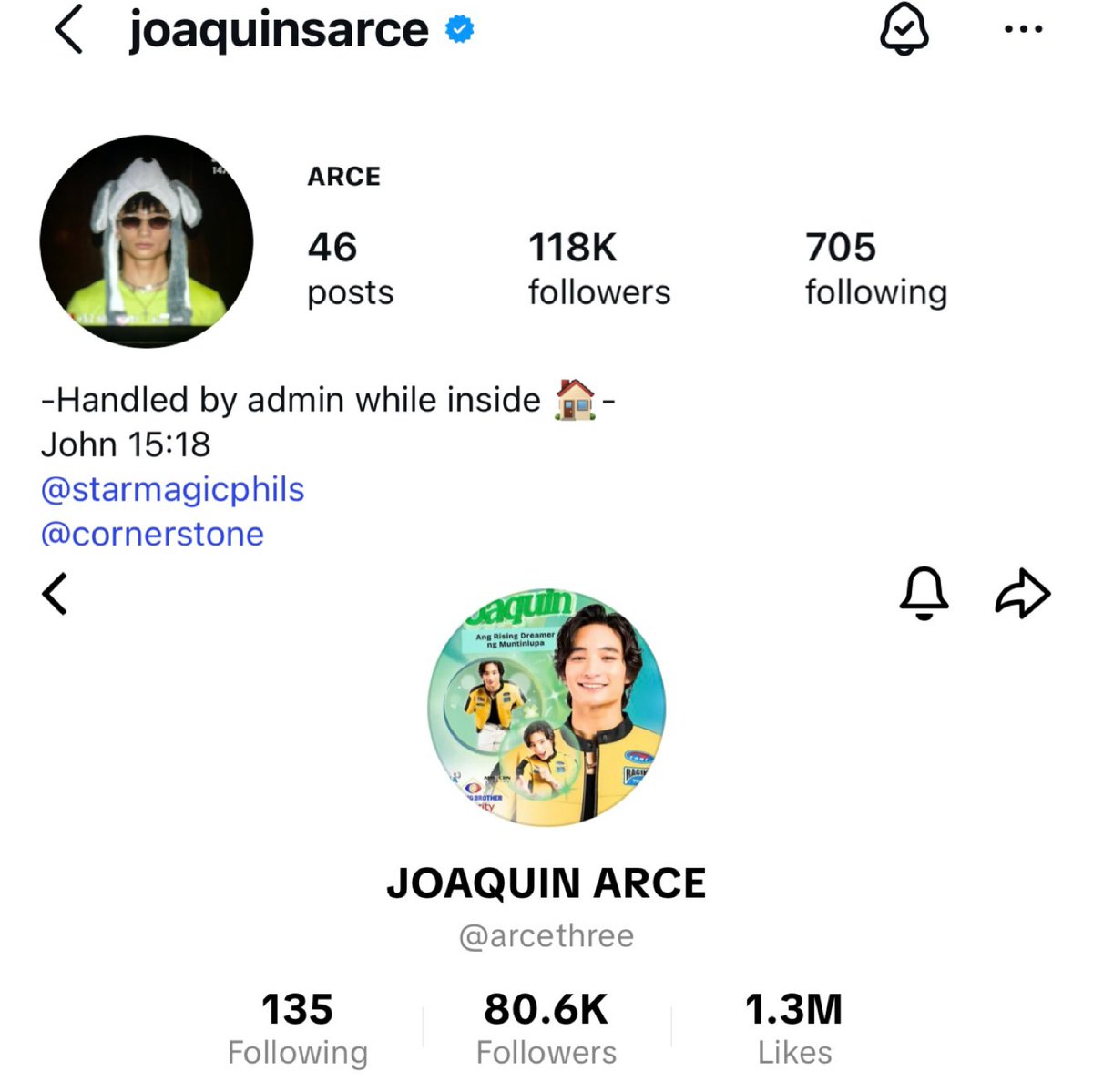 guys pls show joaquin some love on his socials: 

joaquinsarce on instagram and arcethree on tiktok 🩵 

#PBBCollab20TheBigNight