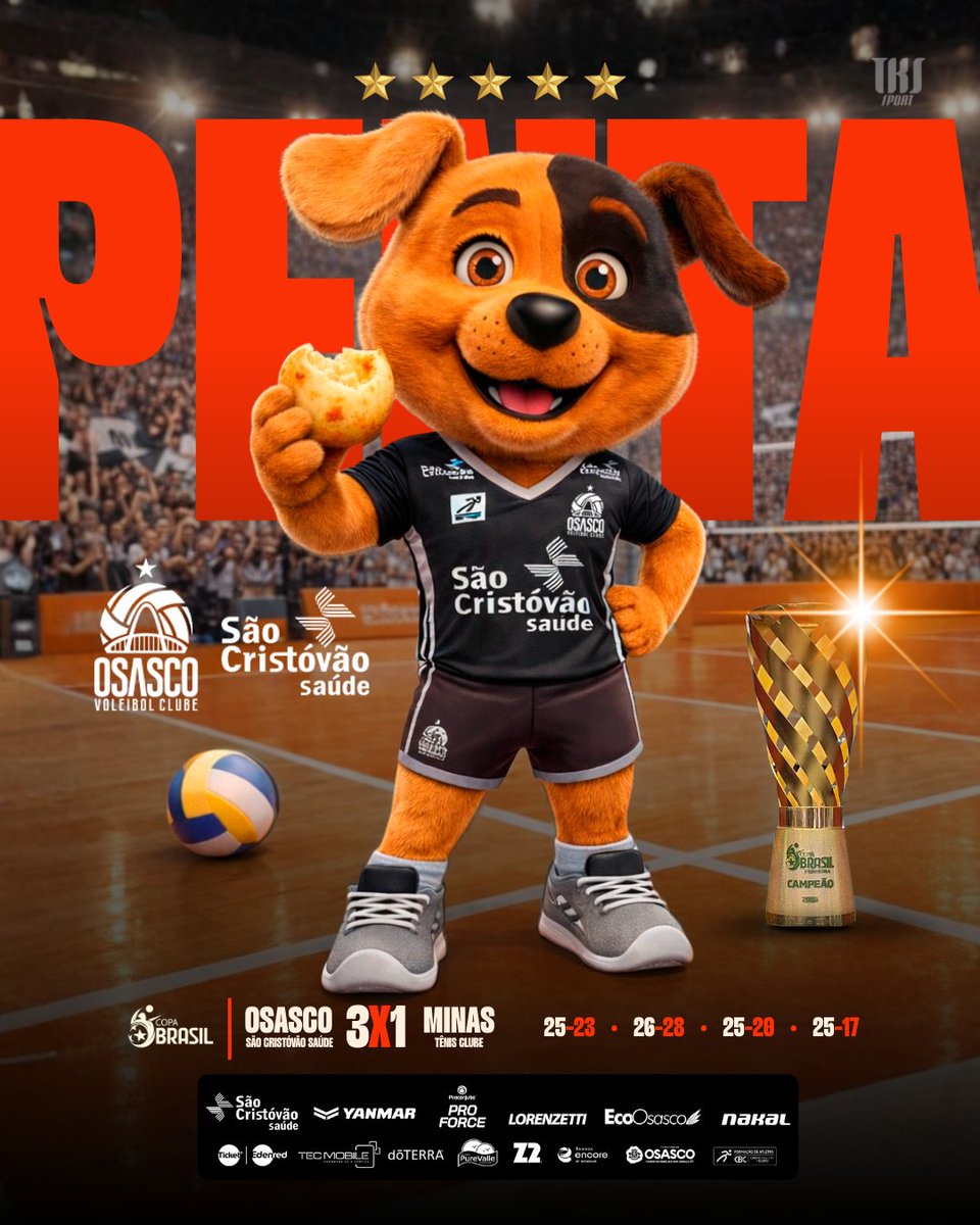 OSASCO SÃO CRISTÓVÃO SAÚDE, PENTACAMPEÃO DA COPA BRASIL 2026!!!!
🏆🏆🏆🏆🏆

#OzACadaDiaTeQueroMais
#JuntosPorOsasco

Emenda Parlamentar Impositiva. Termo de Fomento no. 112/2024