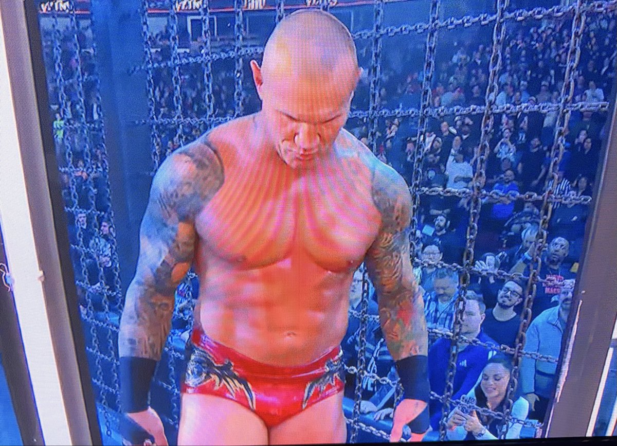 turnbucklemed's tweet image. Orton wearing some OG gear, love to see it! 

#EliminationChamber