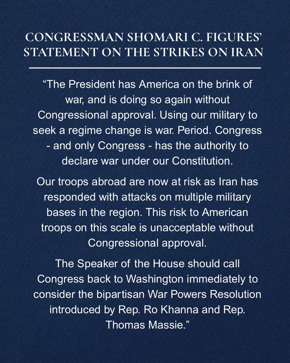 Rep. Shomari C. Figures tweet media