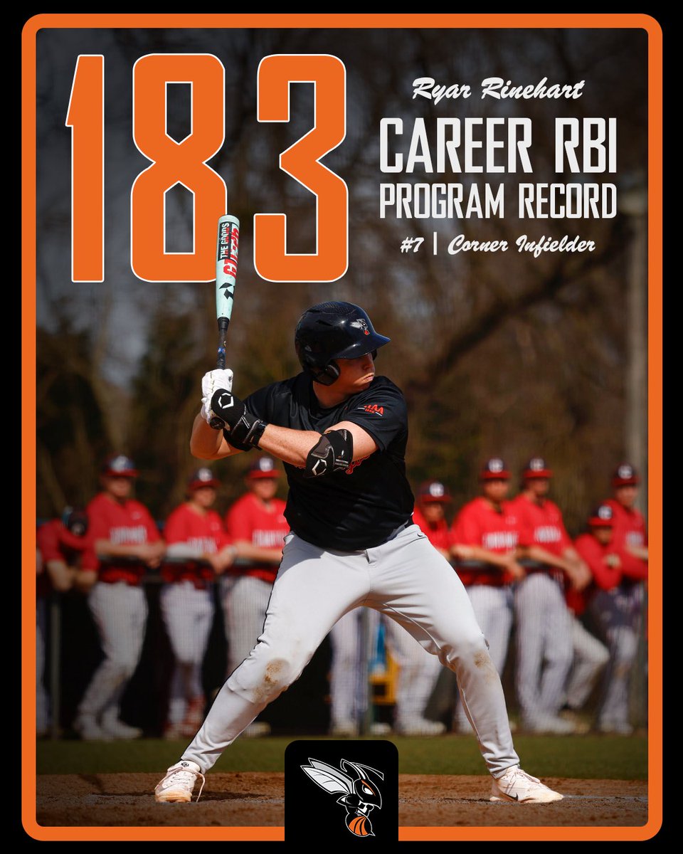 Ryar Rinehart continues to cement his legacy as a Hornet. 🐝⚾️

#d3baseball
