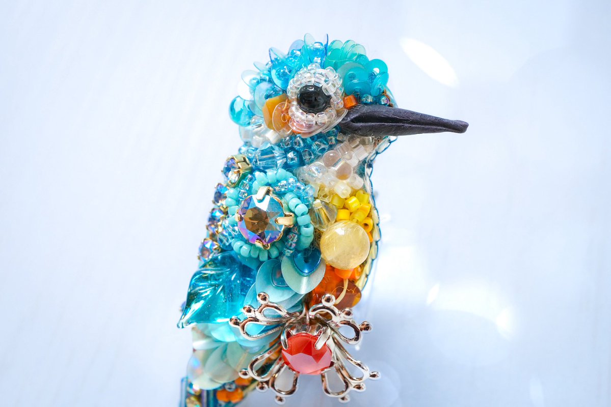 カワセミちゃんの、製作途中も、ご覧くださり有難う御座います