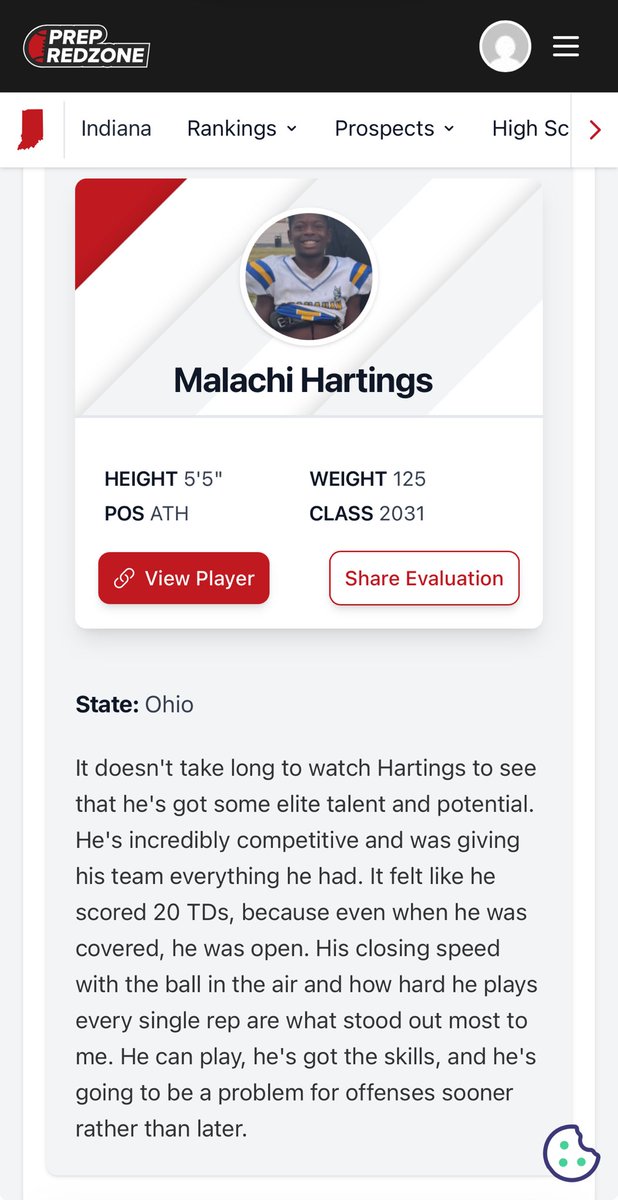 Malachi “Mal” Hartings ATH ⭐️ tweet media
