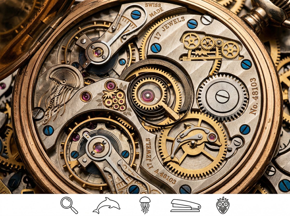 Hidden objects puzzle layout