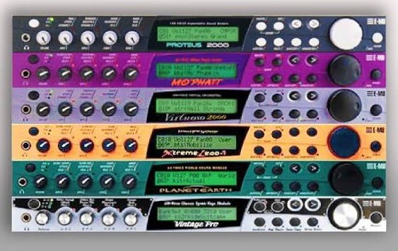 E-mu Proteus2000シリーズは自社サンプラー用のライブラリーを