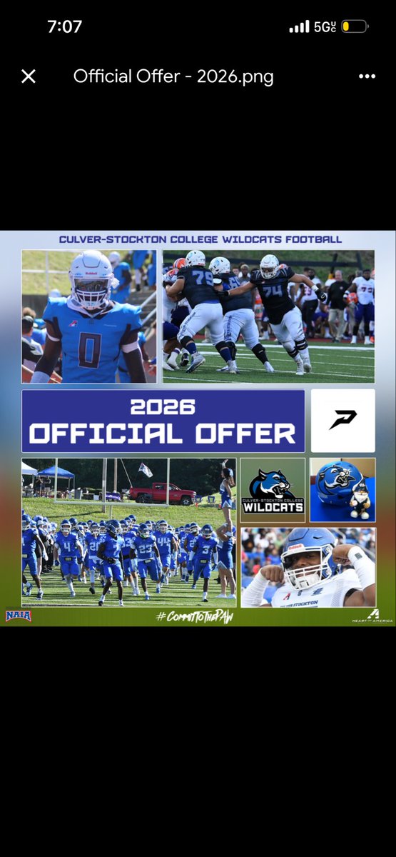 MarkusHubbard25's tweet photo. Got my first official offer today
#Agtg
#Collegiate athlete
#Hardwork https://t.co/PSQIJXiFkI