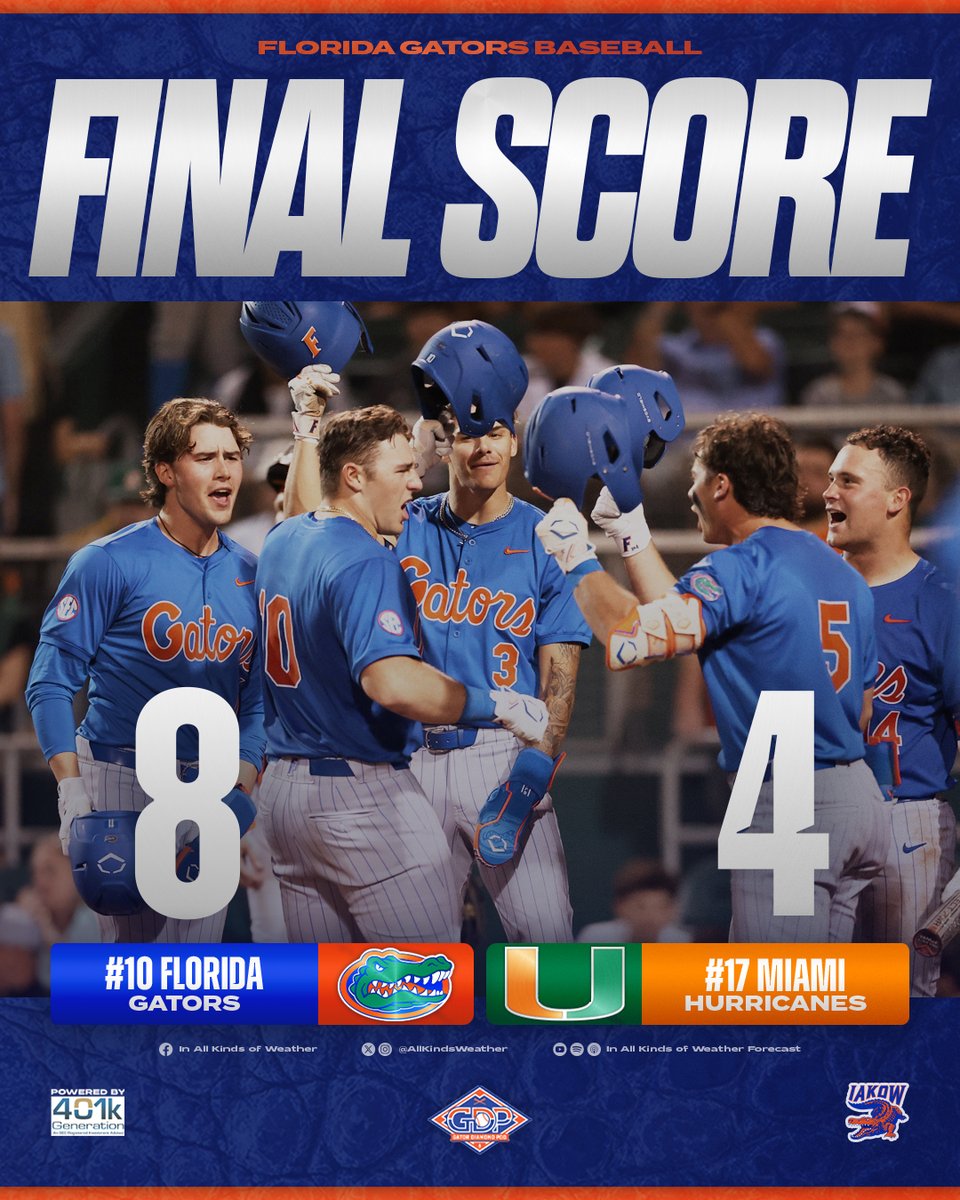 AllKindsWeather's tweet photo. SIETATE, PUTAS 🤫

¡Éste es nuestro estado! #GoGators https://t.co/ZkTRp7yylZ