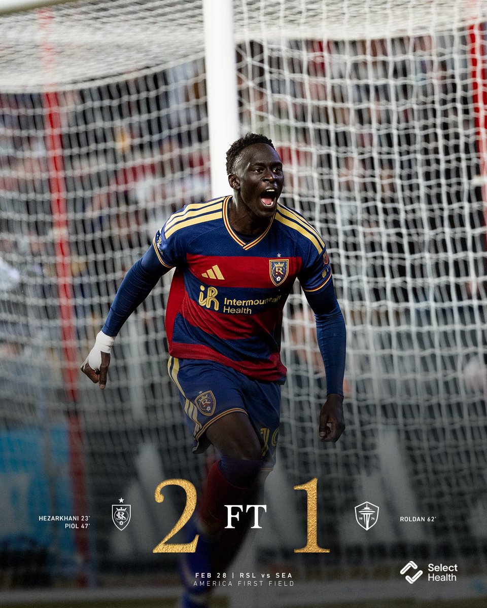 realsaltlake's tweet photo. Seattle’s annual L in SLC 
That’s 15 straight seasons 

#RSLvSEA | @SelectHealth https://t.co/atD5DVApS2