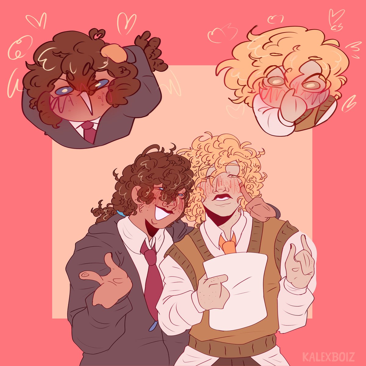 Art trade con <a href="/dinolixe/">Lixie 🩷💫</a>  :DD 
👊💖💥 KSKSKSK

#Goldred #Fhs #FNAFHS
