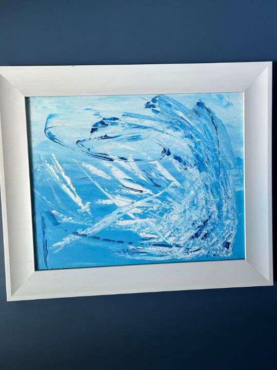 masonakeene's tweet photo. Art of the Day! "Angel fish diving". View at: https://t.co/wAR3nmgrMY https://t.co/JqrYBINDtA