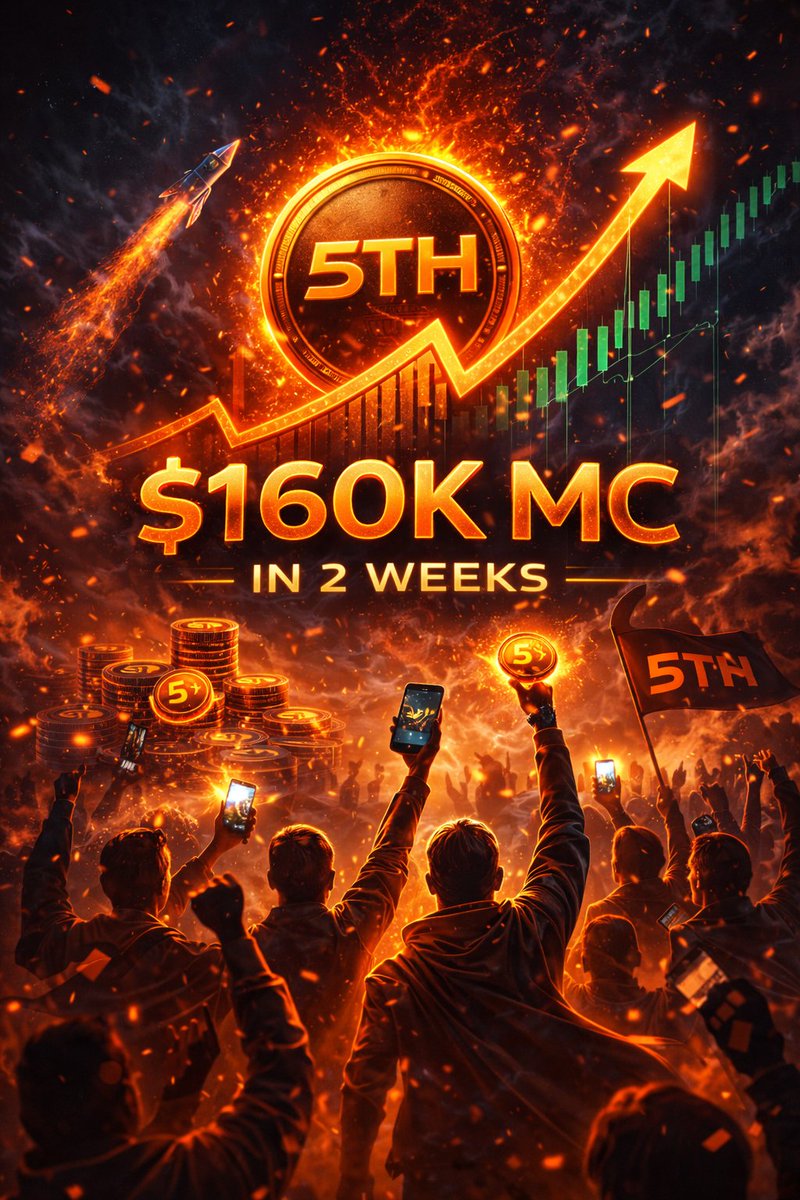 5thglobal_'s tweet image. Massive milestone for 5TH. 🔥

Over $160K market cap in just 2 weeks, driven by community strength and steady momentum.

Growth like this isn’t random.
It’s built.

Onward and upward. 👏🚀

#5TH #Crypto #Bnb #Btc