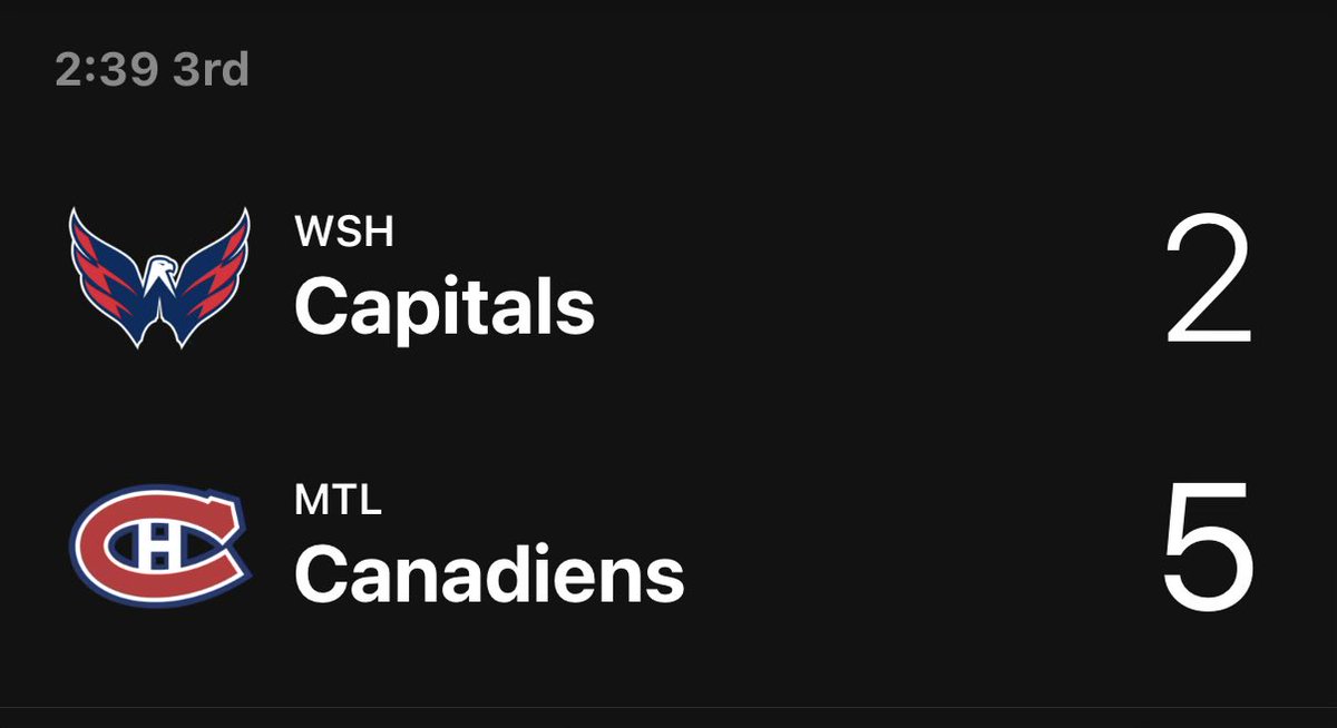 BANG! Cash the over in Montreal.

WSH/MTL o6.5 -122 ✅

#GamblingX