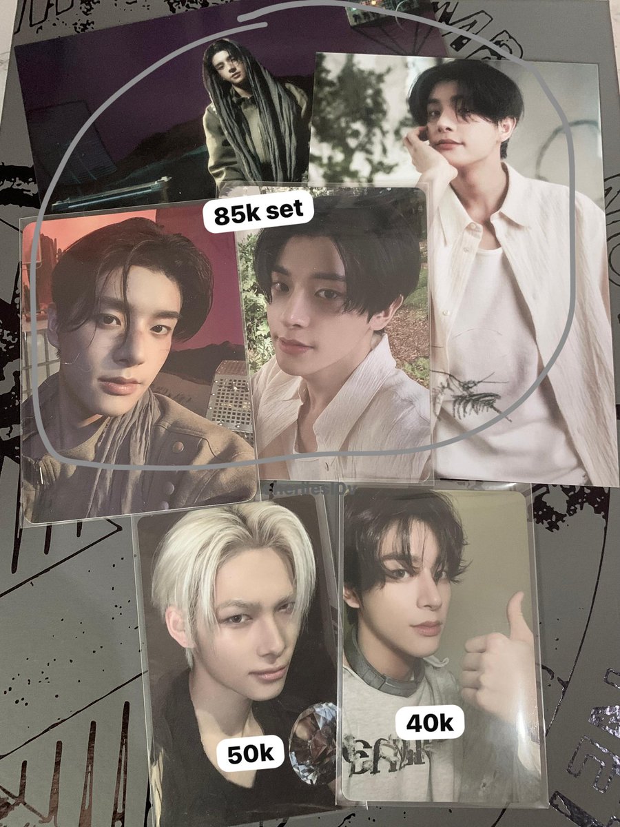 shinezzl0v's tweet photo. wts / want to sell mostly jake

• inc pack
• exc adm
• co 🍊 
• splitpay (mengurangi adm)
• condi for serious buyer‼️

🏡 lampung 

t. jake membership kit set, ni-ki forbidden, jake pob wvjp https://t.co/muipENJt8i