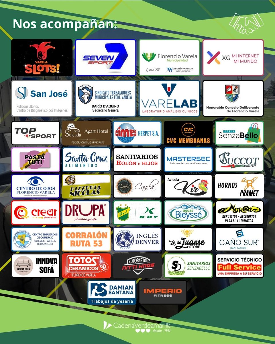 CaVerdeAmarilla's tweet image. ⚽ DEFENSA - LANÚS
🏆 Fecha 08
🕙 DOMINGO 20.30 hs.

📻 @radio.empresaria / @radiomunicipalfv FM 87.9 / @radiounaj FM 88.5
🌐 radioempresaria.com.ar
📲 App en #GooglePlayStore #TuneIn y #RadiosNet
👉 También en nuestro en nuestro Canal de #YouTube @cadenaverdemarilla