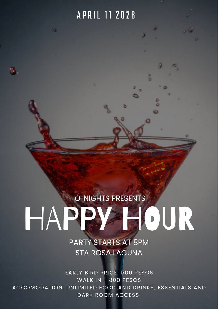 ughnights's tweet photo. This is your new playhouse, a new place for Fun and Excitement 💦

Happy Hour is not just about having fun, it's a celebration of new friendship and experiences

Join us on April 11 at Sta Rosa Laguna. 
Book your slot with @Lagunasucker 

#onights #orgynuman #FirstInTheSouth https://t.co/YEJZvnalQQ