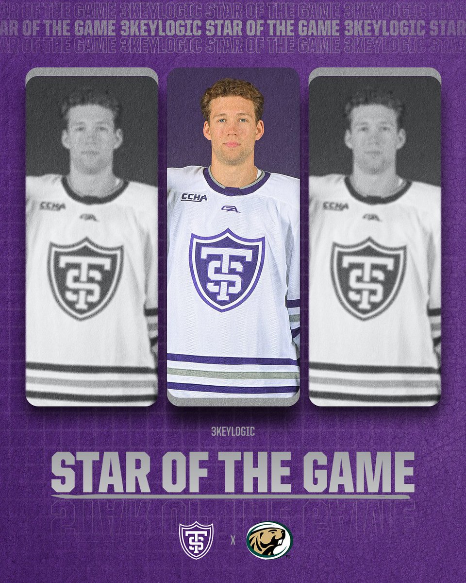 TommieMHockey's tweet photo. Tonight's @3KeyLogic Star of the Game 

🌟 Caige Sterzer

#RollToms | #FidesInFratrem https://t.co/hCiSTPMAg7