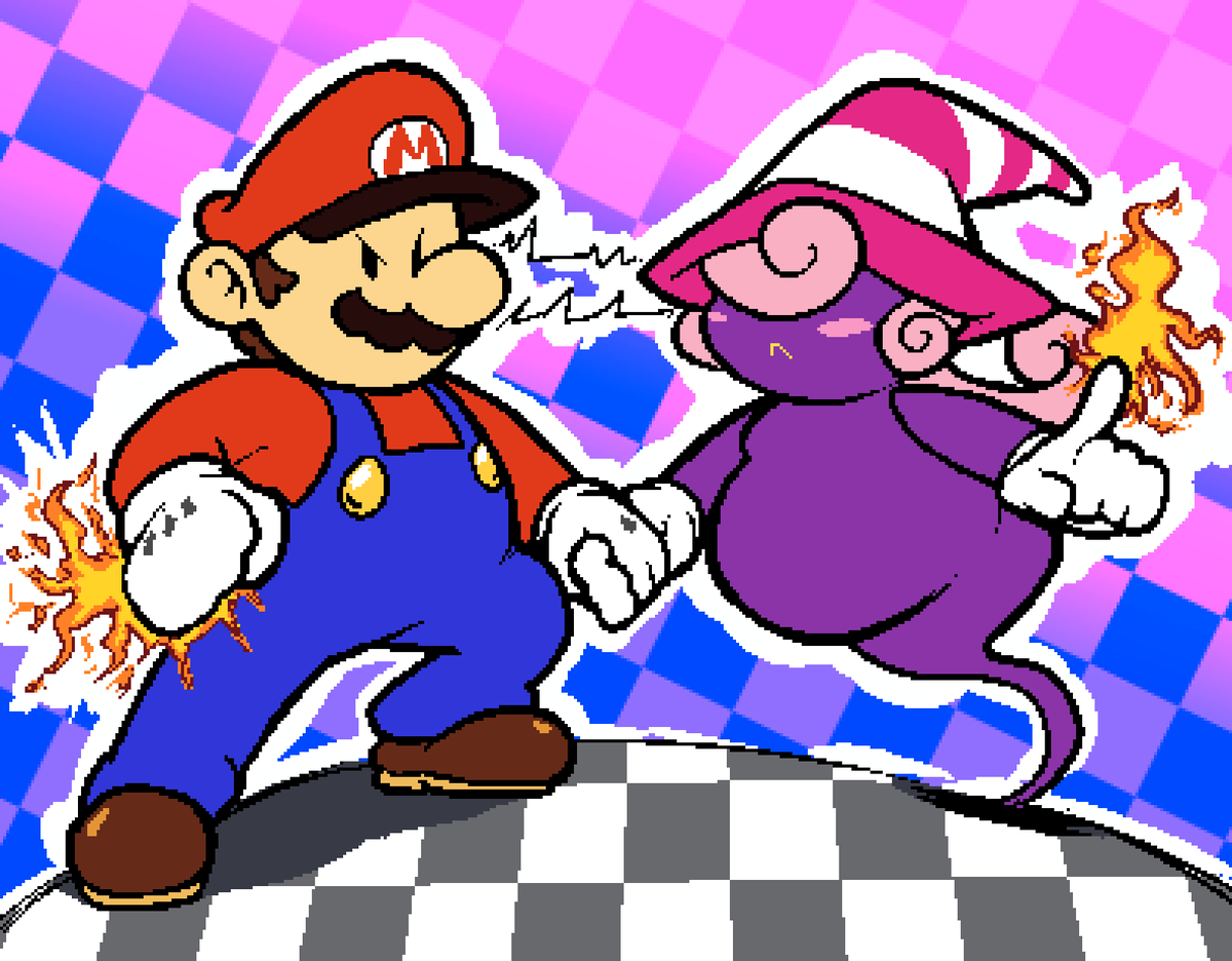 Mario and Vivian Comm for <a href="/RetroKH/">⭐️🌃RetrowaveKH🌇💫</a>
