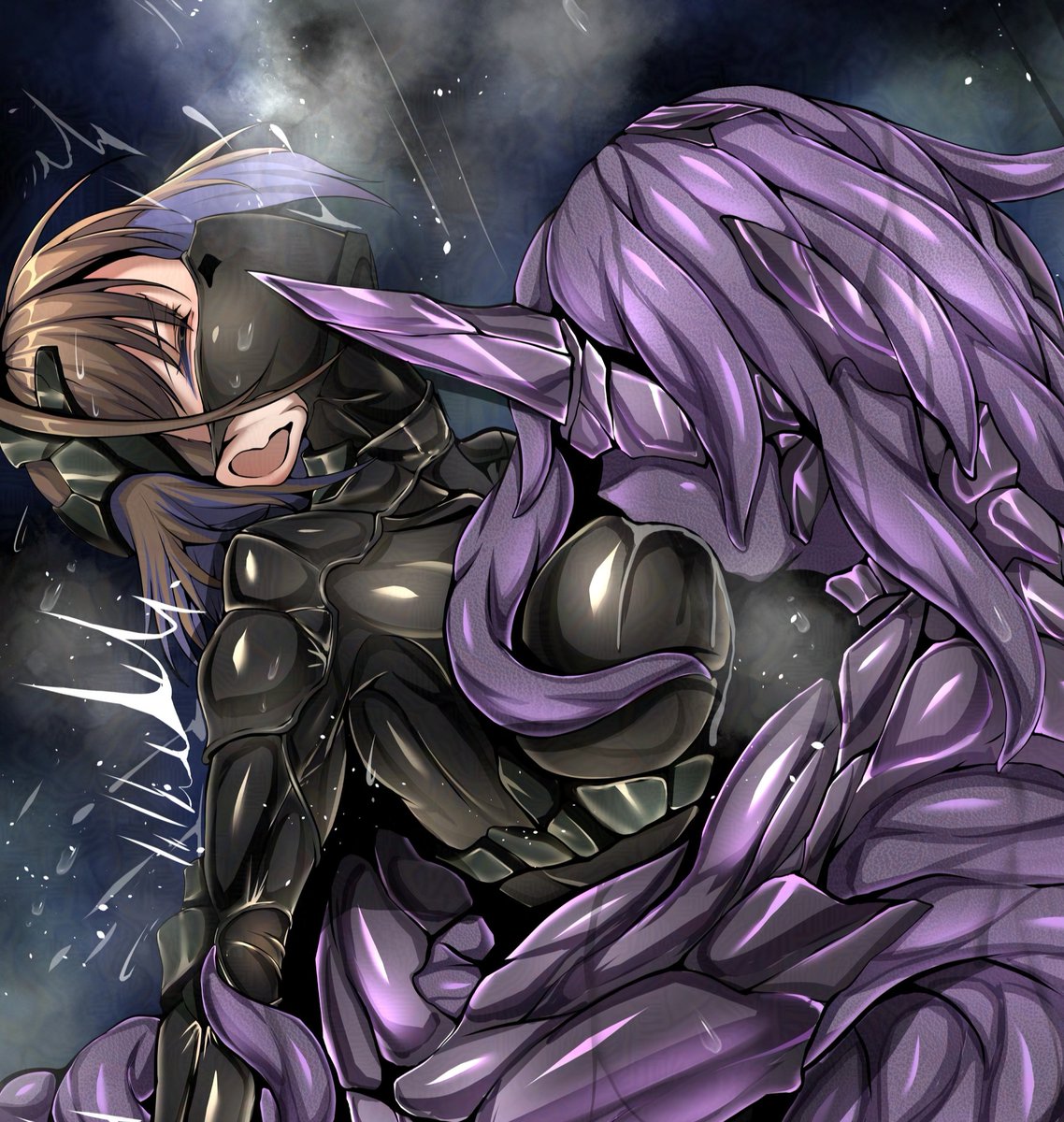 ぴっちりスーツとかマスク、触手を描いて活動してます。 気に入ったらフォローしてもらえると嬉しいです。 