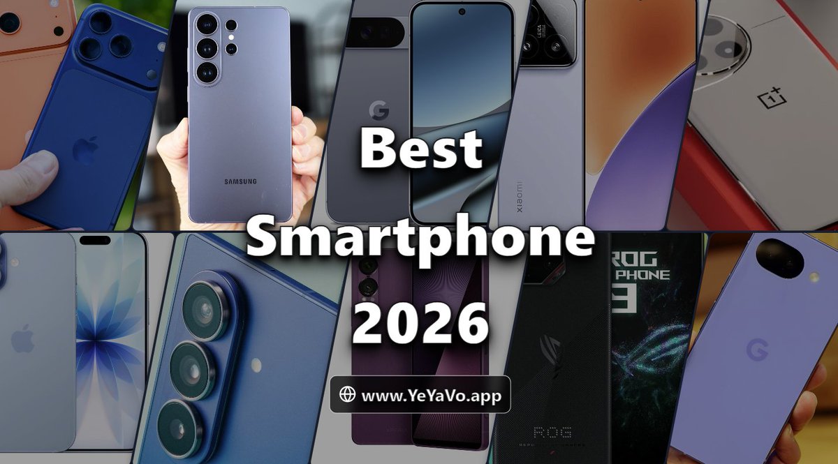 yeyavo_app's tweet image. 📱✨ 2026 Smartphone Showdown! ✨📱
Curious which phones are shaping the future of mobile tech? 
From flagship beasts to breakthrough AI features — vote, compare, &amp;amp; discover the Best Smartphone of 2026! 👇
🔗 yeyavo.app/products/best-…
#Smartphone2026 #TechTrends #Mobile #VoteNow
