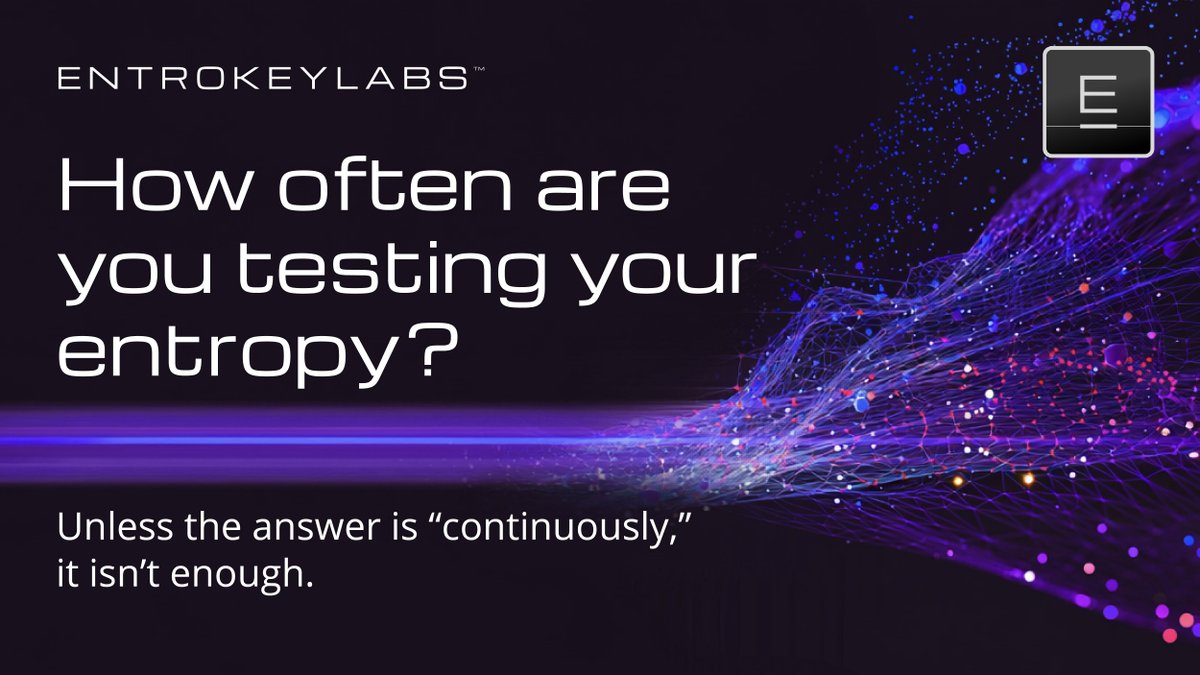 One-time randomness testing is obsolete. Entropy must be continuously validated. 

Learn how and why: EntrokeyLabs.com