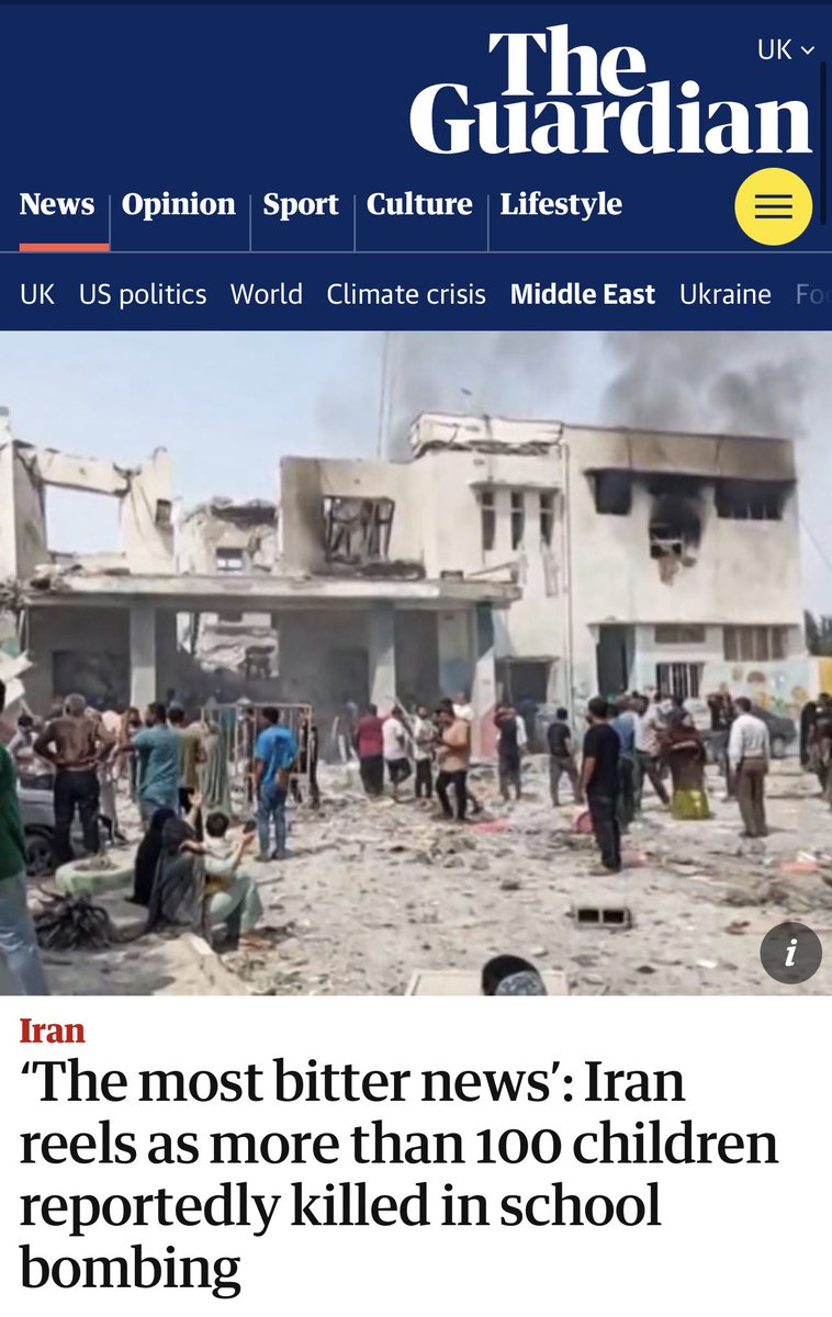 If they can eliminate Ali Khamenei with surgical precision, why did they have to bomb the classrooms? Why murder the kids?