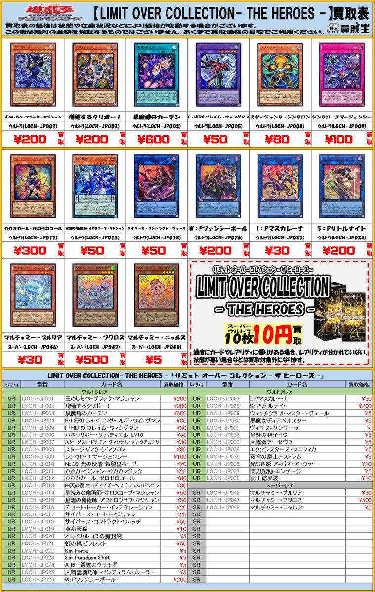 LIMIT OVER COLLECTION - THE HEROES -】 （リミット オーバー
