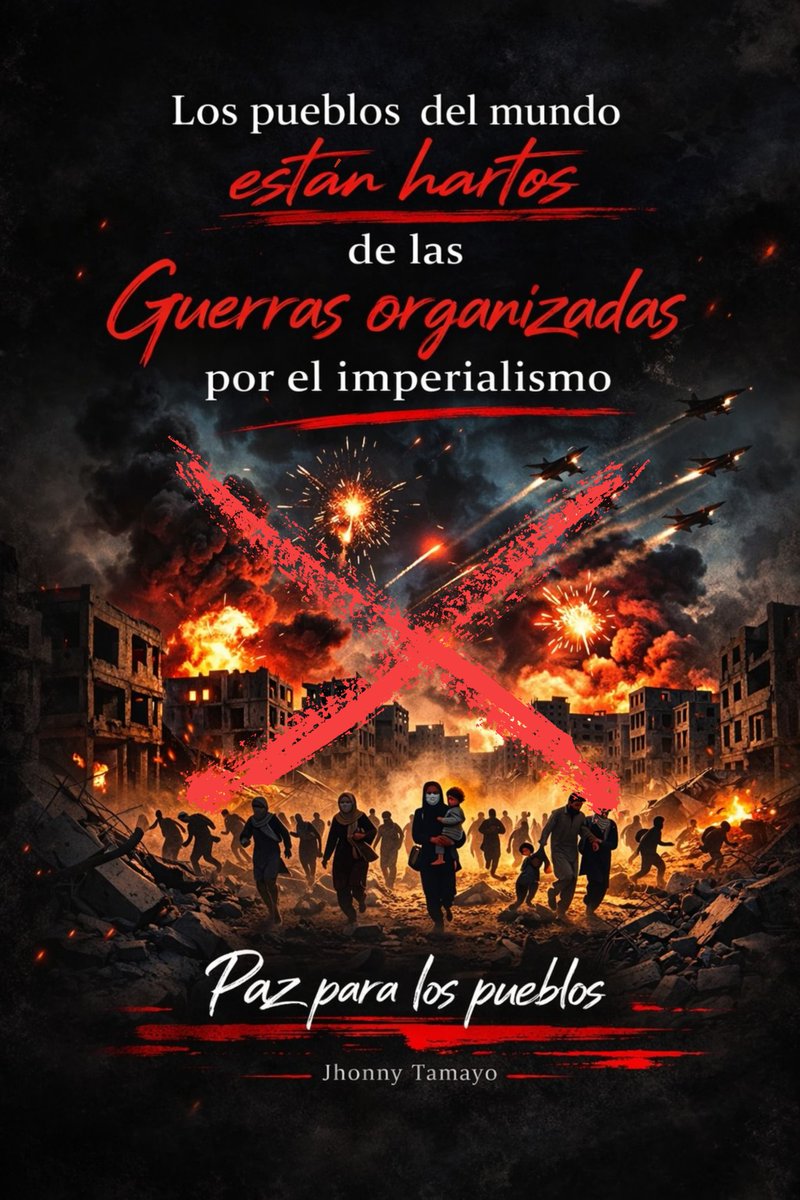Las guerras de los países imperialistas tienen como objetivo apoderarse de territorios y recursos naturales, solo traen destrucción, miseria y muerte para los pueblos del mundo. 
No a la guerra imperialista!
Paz para los pueblos! 
Trump saca tus garras!