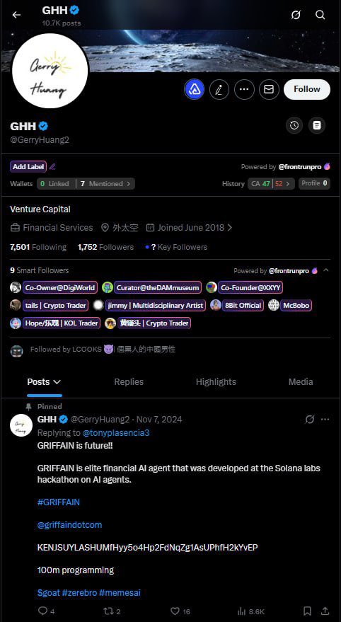 <a href="/LoopMachines/">Strange Loop Machines</a> <a href="/LoopMachines/">Strange Loop Machines</a> rich asian VC following you. Don’t fck it up!

China whale

5Kx3fKcSrksWSzV2KqyVtXGNPBKsjLnPpPitwLGMpump