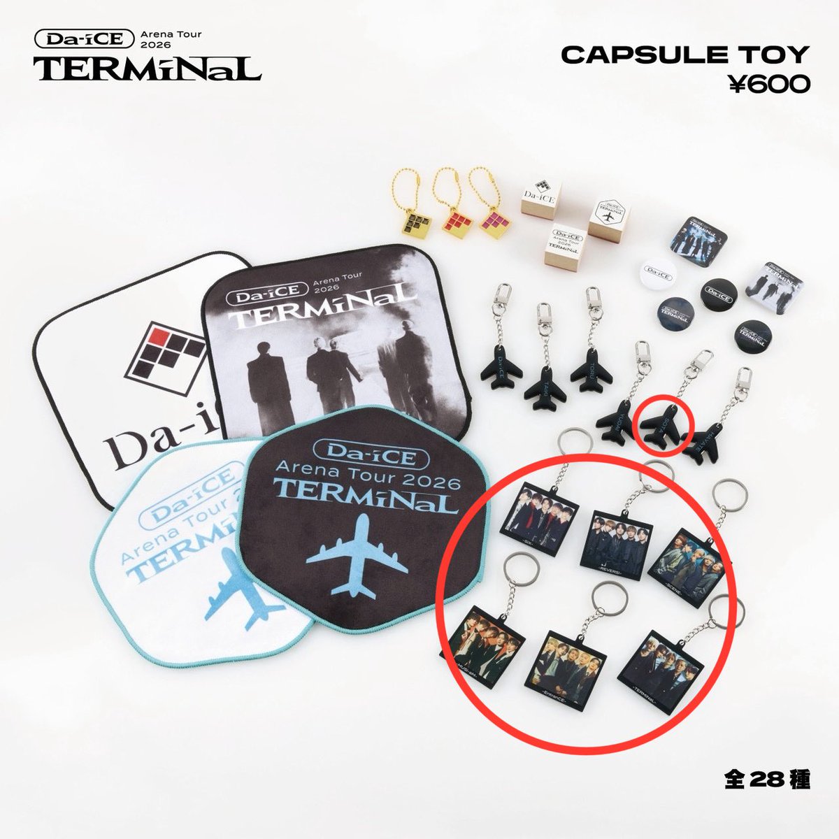 Da-iCE カプセルトイ ARENA TOUR 2026 -TERMiNaL- 交換 譲) 定価or