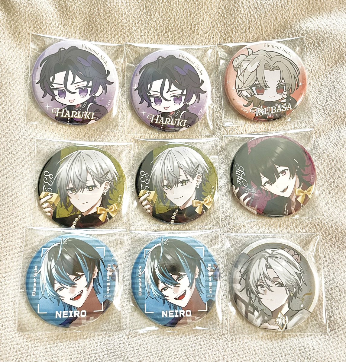 Element Sicks EL6 エレシク RWY はちねい狙い撃ち ランダム缶バッジ