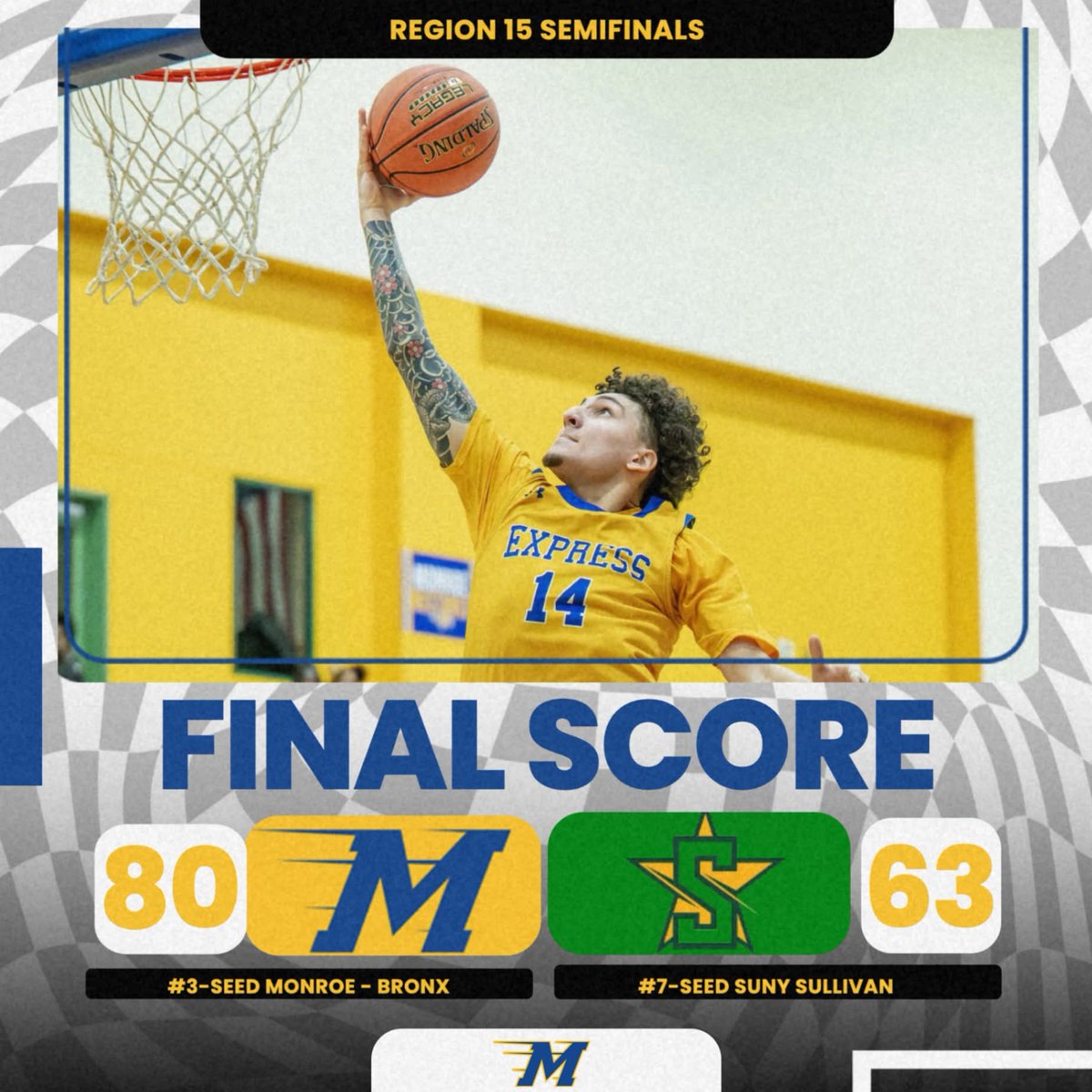 MonroeExpress's tweet photo. @mcexpressmbb is headed to the Region 15 Championship Game! The Express will take on last year’s champions with the title on the line. More details to follow.
#ExpressWin #GOEXPRESS @news12bx https://t.co/Ph508Ksg7D