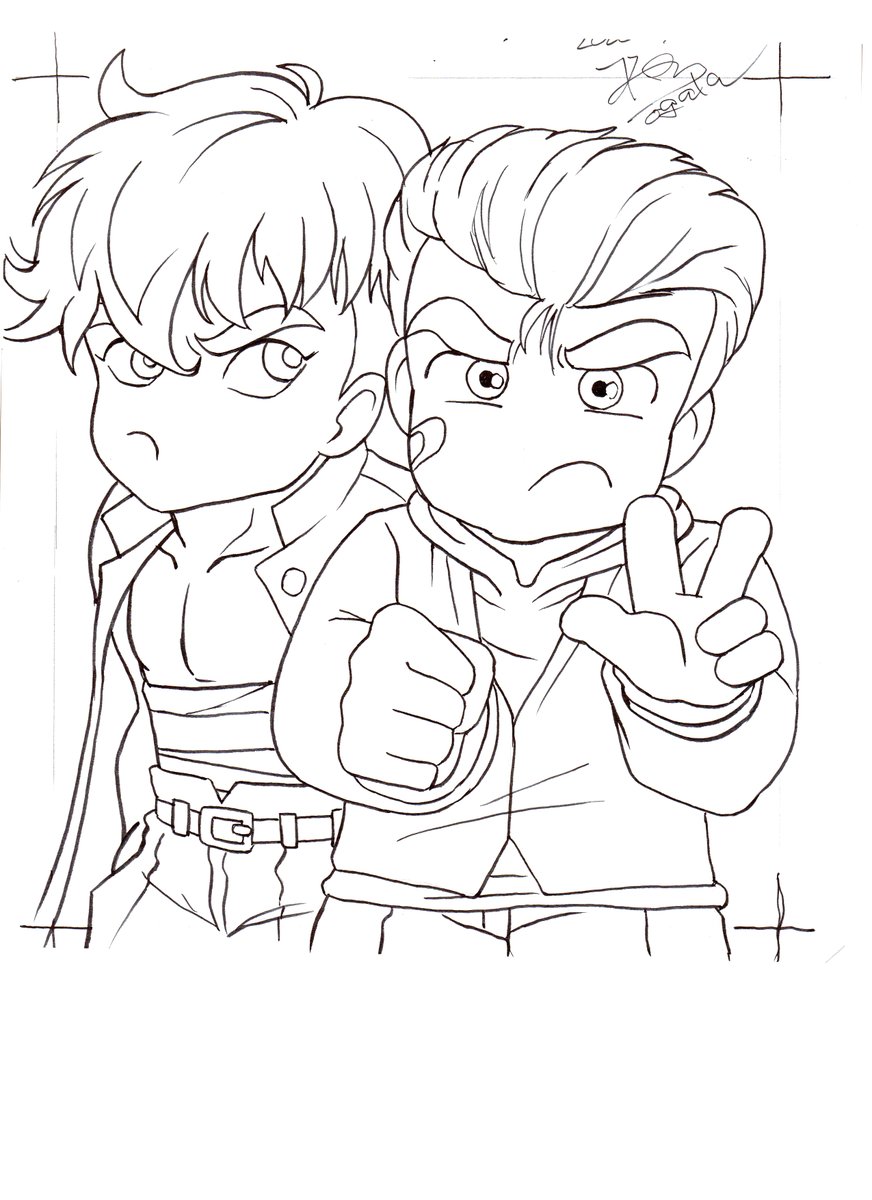 塗り絵にでもどうぞ☺️☺️
#アナログ絵