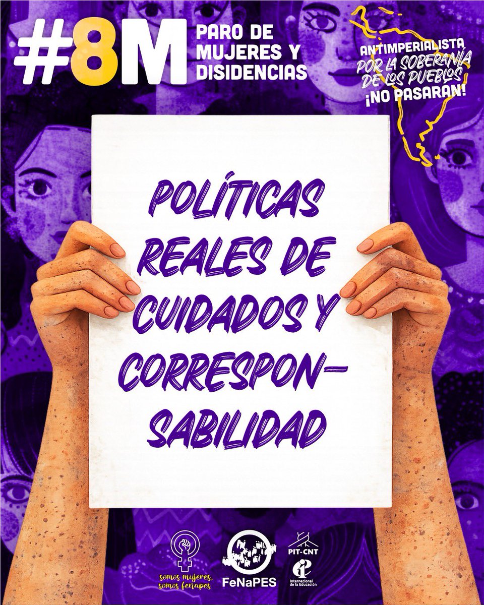 FenapesUruguay's tweet photo. #8M
PARO DE MUJERES Y DISIDENCIAS

📢¡Sin mujeres no hay educación!

#SomosMujeresSomosFenapes https://t.co/KmlJ5kcmF6