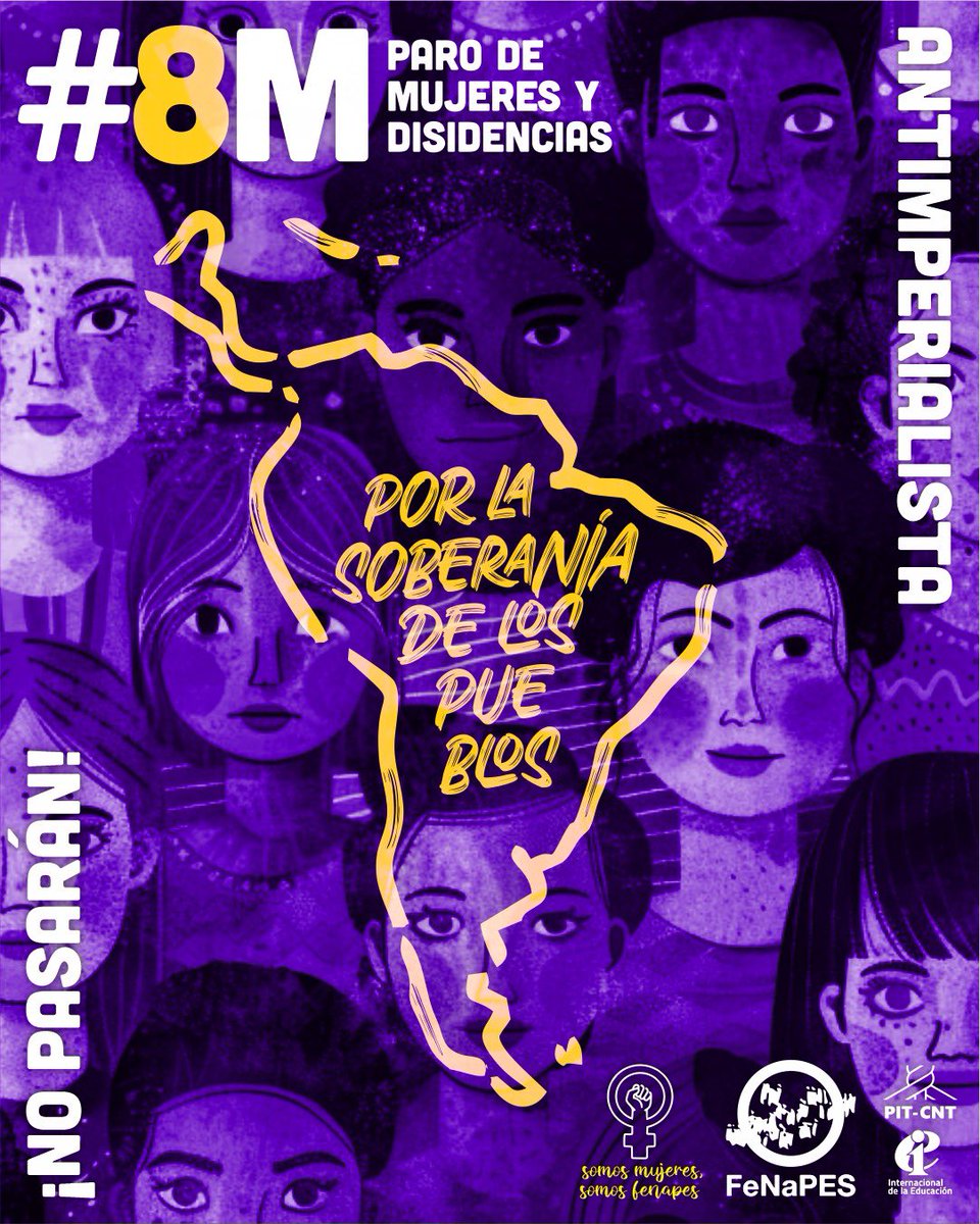 FenapesUruguay's tweet photo. #8M
PARO DE MUJERES Y DISIDENCIAS

📢¡Sin mujeres no hay educación!

#SomosMujeresSomosFenapes https://t.co/KmlJ5kcmF6
