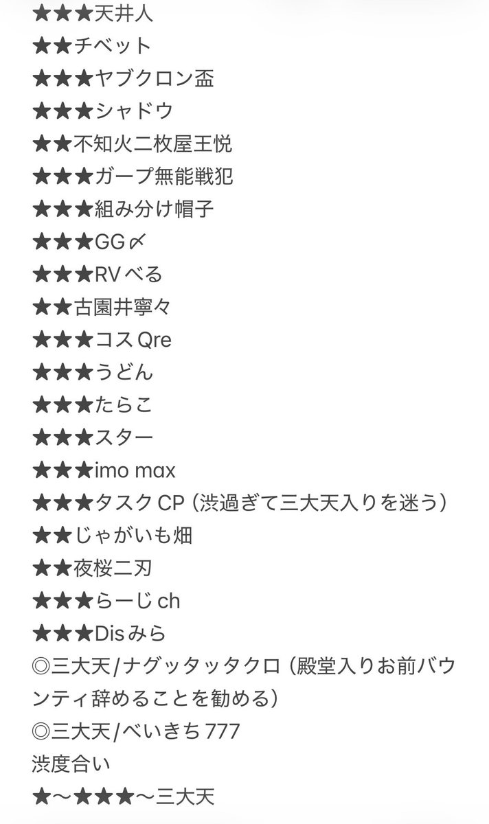 激渋リスト完成版🖕
載ってる🗑️は今すぐバウンティ引退しろ迷惑じゃ🤮
こいつらみたいな下手糞のお陰で楽に盛れるのは感謝するけど、味方には来るなよ🗑️クズ🖕
#部屋でも盛れない勘違いお疲れ様