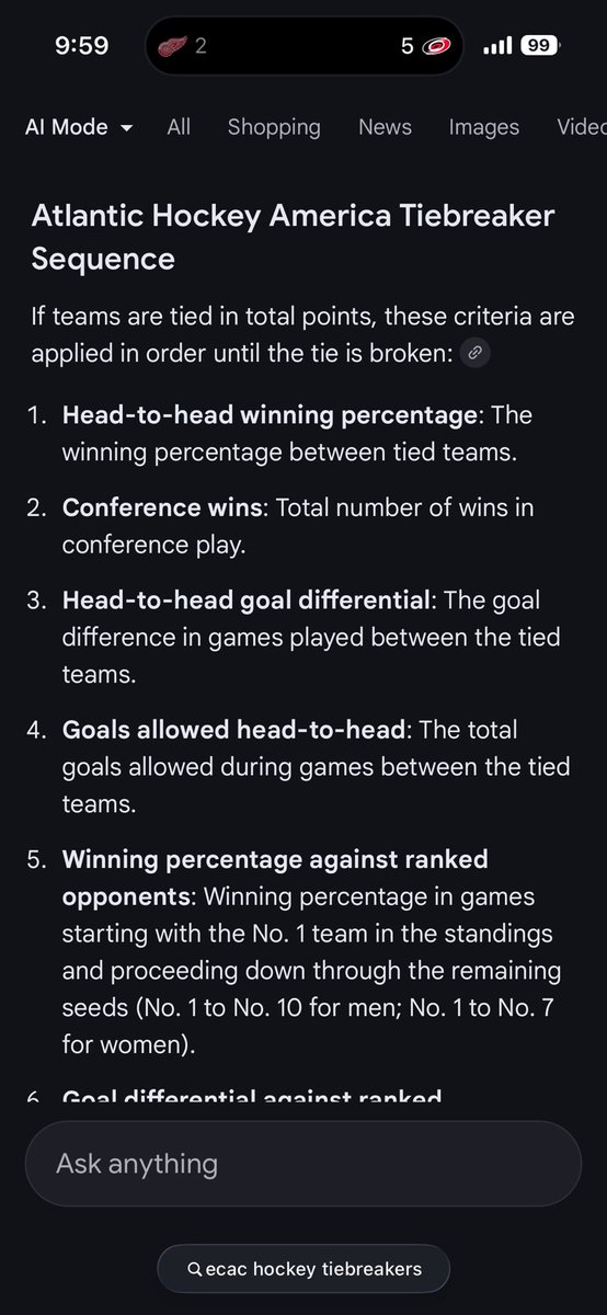 RussaulH's tweet photo. @TBraunTHG @CCHAHockey @mtuhky I found you 4. Only the CCHA and NCHC had the “equal home and away games” rule when I looked them up https://t.co/FSS2t2uXQt