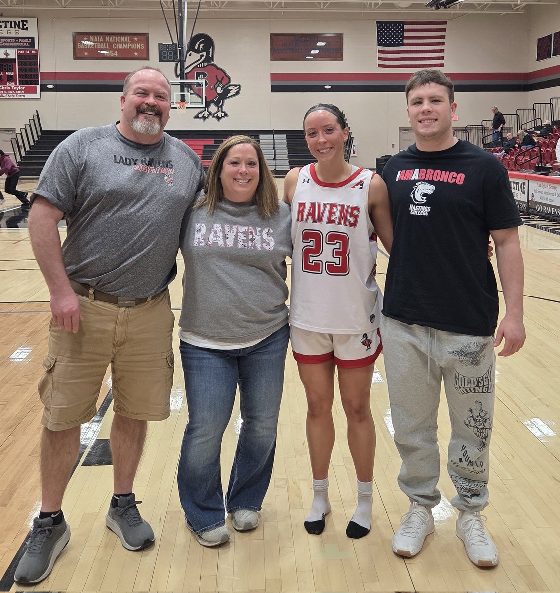 MicahBaughman2's tweet photo. Mak with another great game in conference semi-final and last home game at BC! 3rd year in a row to the tournament championship.  Finished 18-2 in conference.  Blaise finally had a Saturday off to support big sister.  Good day. https://t.co/od0qcxv2zN