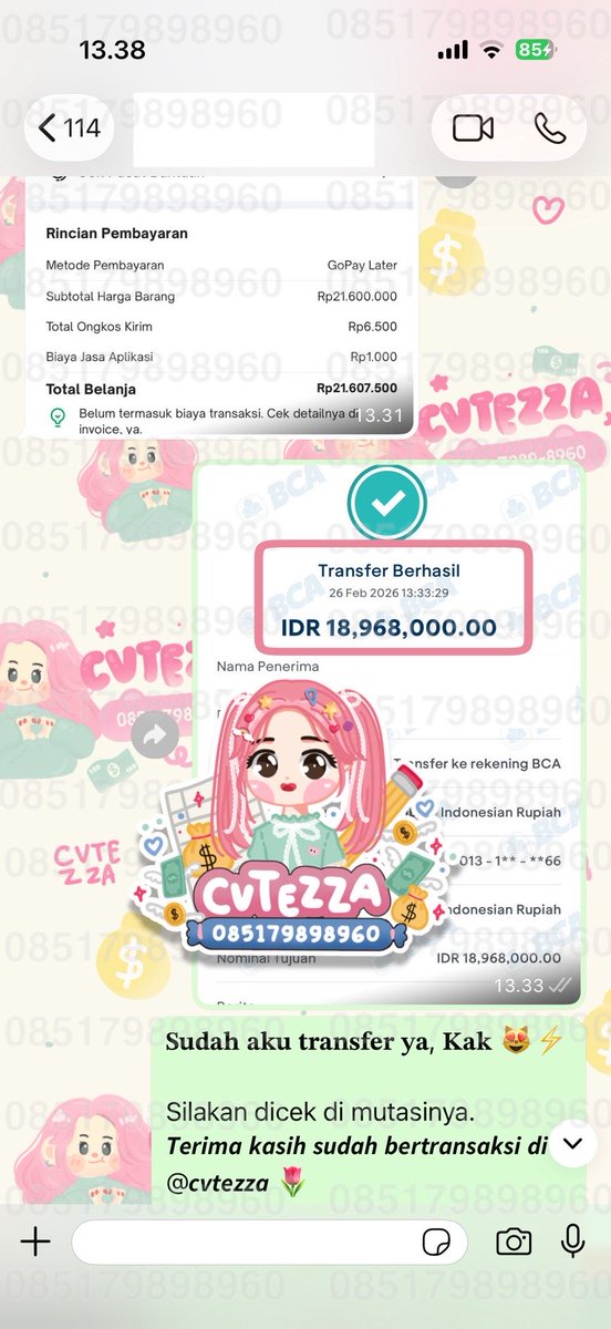 Zaa (Order?WA) Trusted with 15.000 Testi 💸 tweet media