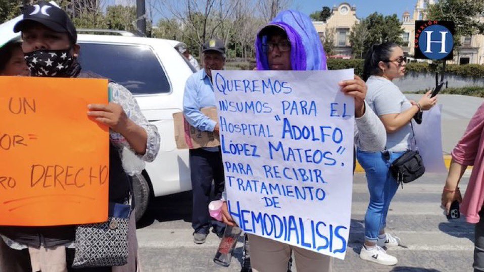 GOBIERNO SE LAVA LAS MANOS POR FALTA DE HEMODIÁLISIS.

Ahora el IMSS Bienestar dice que la suspensión de hemodiálisis se debe a un “problema de suministro” del proveedor.

Pero fue el propio gobierno quien lo contrató, supervisó y permitió que se interrumpiera el servicio. 

¿O