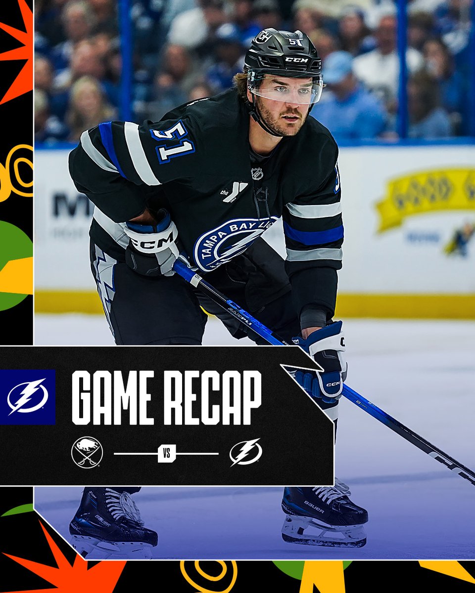 TBLightning's tweet photo. Tonight's #BUFvsTBL recap.
📝 https://t.co/NMHGR6c5vy https://t.co/IujwFqM4ja