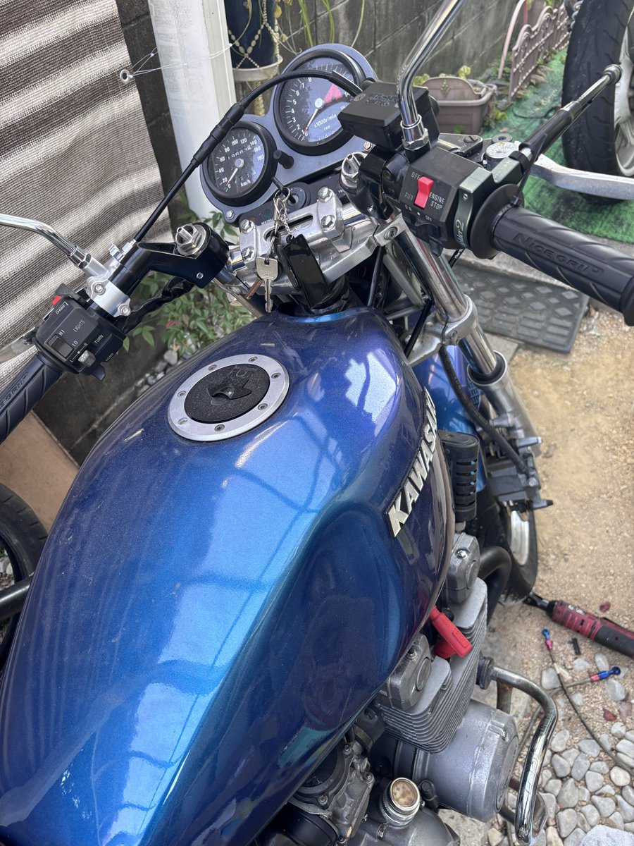 Ry64237175's tweet photo. 2代目単車復活⸜(* ॑꒳ ॑* )⸝
 #ゼファー https://t.co/qc6311jYKj